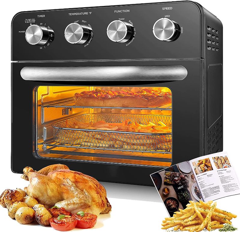 Photo 1 of AICOOK 24qt Air Fryer Oven, 10 Functions, Accessories Included
