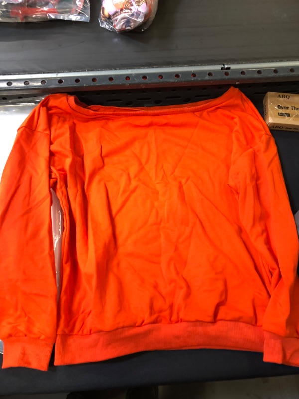 Photo 1 of womens orange top medium 