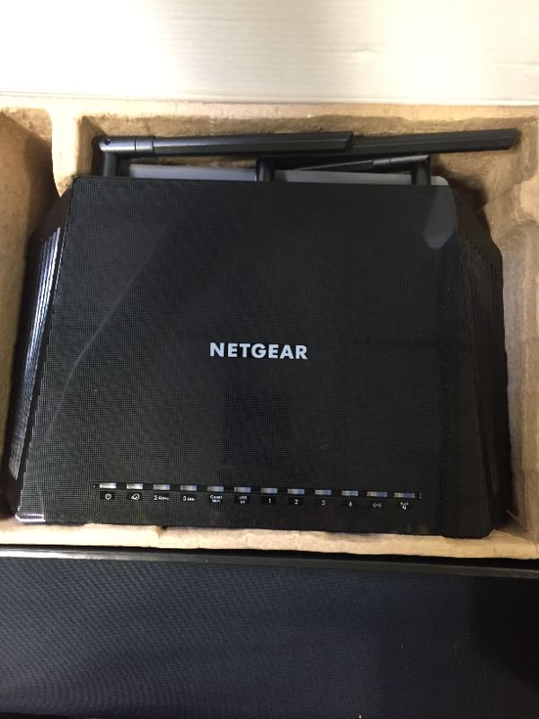 Photo 2 of NETGEAR Nighthawk Smart Wi-Fi Router, R6700 - AC1750 Wireless Speed Up to 1750 Mbps | Up to 1500 Sq Ft Coverage & 25 Devices | 4 x 1G Ethernet and 1 x 3.0 USB Ports | Armor Security
