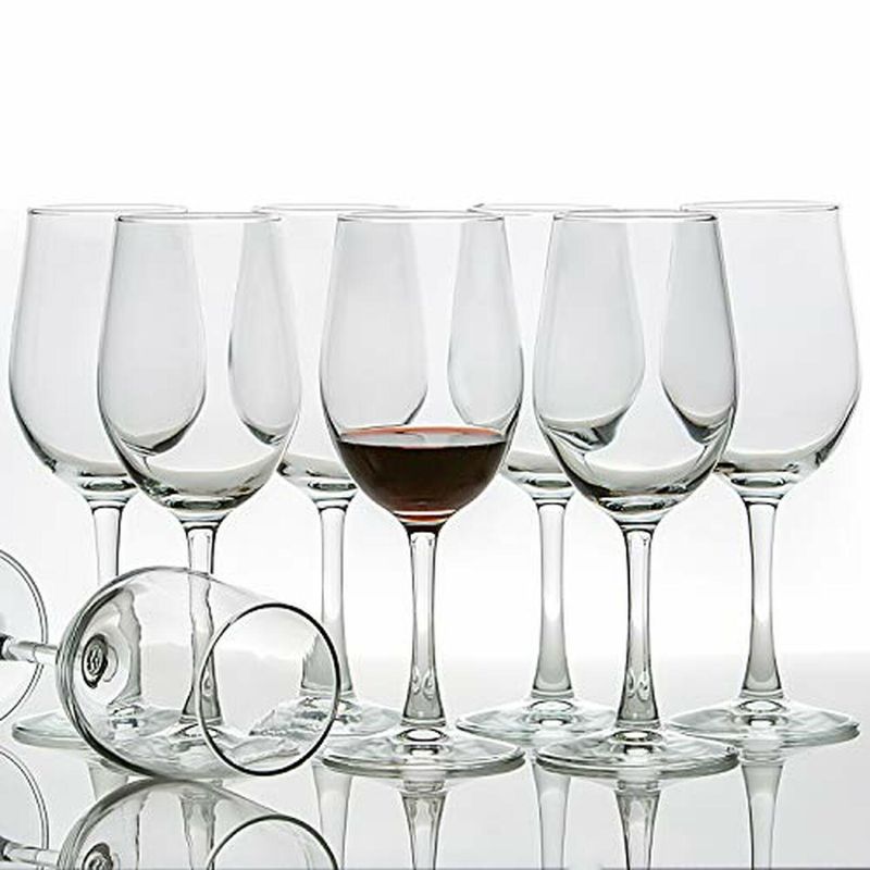 Photo 1 of [Set of 8, 12 Ounce] All-Purpose Wine Glasses, Lead Free, Classic
