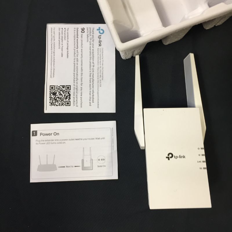 Photo 2 of TP-Link AX1500 WiFi Extender Internet Booster, WiFi 6 Range Extender Covers up to 1500 sq.ft and 25 Devices,Dual Band up to 1.5Gbps Speed, AP Mode w/Gigabit Port, APP Setup, OneMesh Compatible(RE505X)
