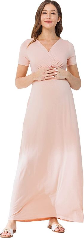 Photo 1 of LaClef Women's Maternity Maxi Dress with Side Pocket for Baby Shower or Photography
Best Before: L