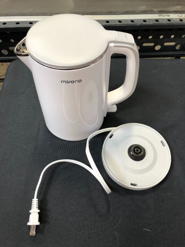 Photo 2 of Electric Kettle, Miroco 1.5L Double Wall 100% Stainless Steel BPA-Free Cool Touch Tea Kettle with Overheating Protection, Cordless with Auto Shut-Off
