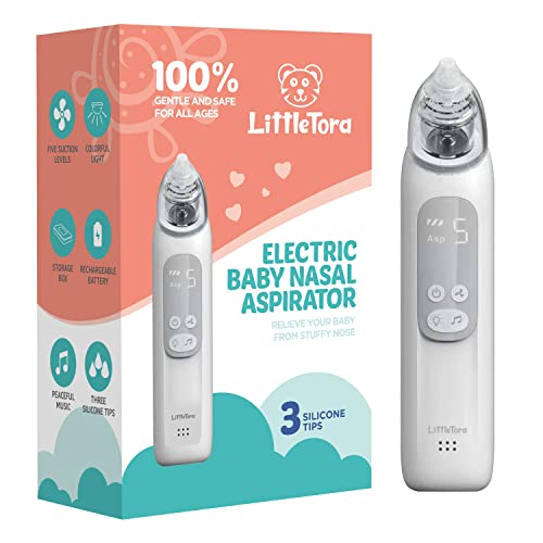 Photo 1 of LitteTora Rechargeable Baby Nasal Aspirator - Electric Nose Sucker Baby Nose Cleaner - Toddlers Booger Mucus Sucker - Baby Vac Nasal Aspirator - Infan - sealed 
