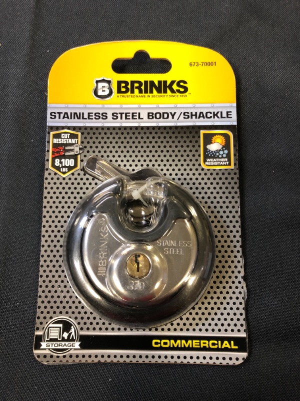 Photo 2 of Brinks 70mm Commercial Stainless Steel Discus, Black
