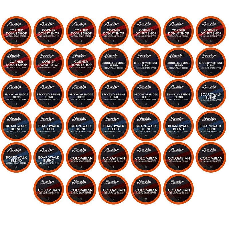 Photo 1 of Brooklyn Beans Coffee Pods Medium Roast Gourmet Variety Pack, Compatible with 2.0 Keurig K Cup Brewers, 40 Count
NO EXP SHOWN 