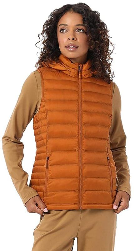 Photo 1 of 32 Degrees Women’s Ultra-Light Down Alternative Water-Repellent Packable Puffer Vest Outerwear with Zipper
- SIZE XS 