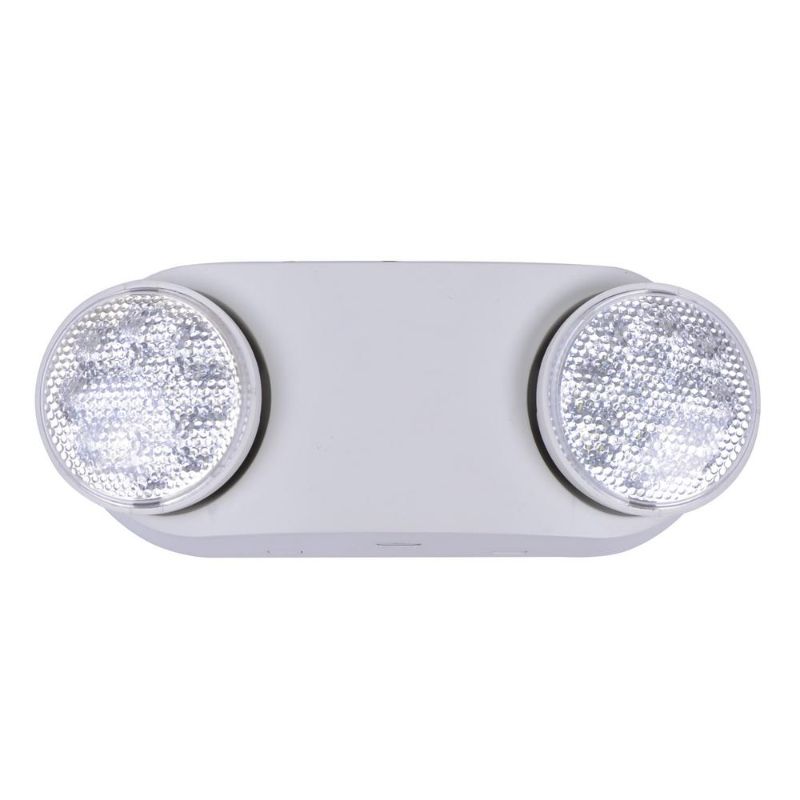 Photo 1 of Commercial Electric Oval 11-Watt Equivalent Integrated LED White Emergency Light with Ni-Cad 3.6-Volt Battery
