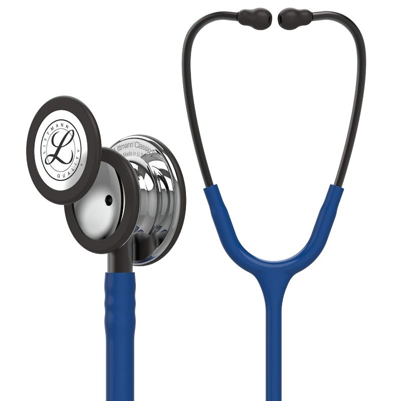 Photo 1 of 3M Littmann Classic III Monitoring Stethoscope, Navy Blue Tube, 27 Inch, 5622
