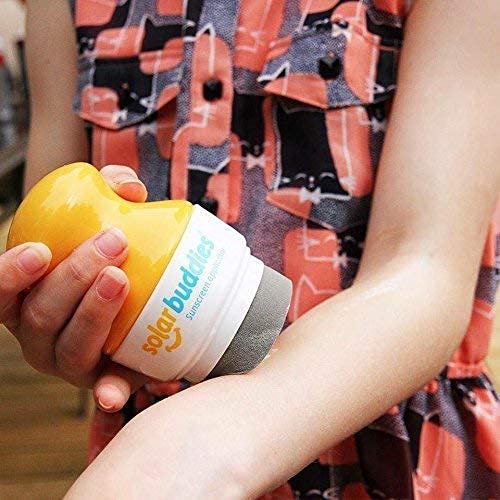 Photo 2 of Duo PB Solar Buddies Refillable Roll On Sponge Applicator For Kids, Adults, Families, Travel Size Holds 100ml Travel Friendly for Sunscreen, Suncream and Lotions
