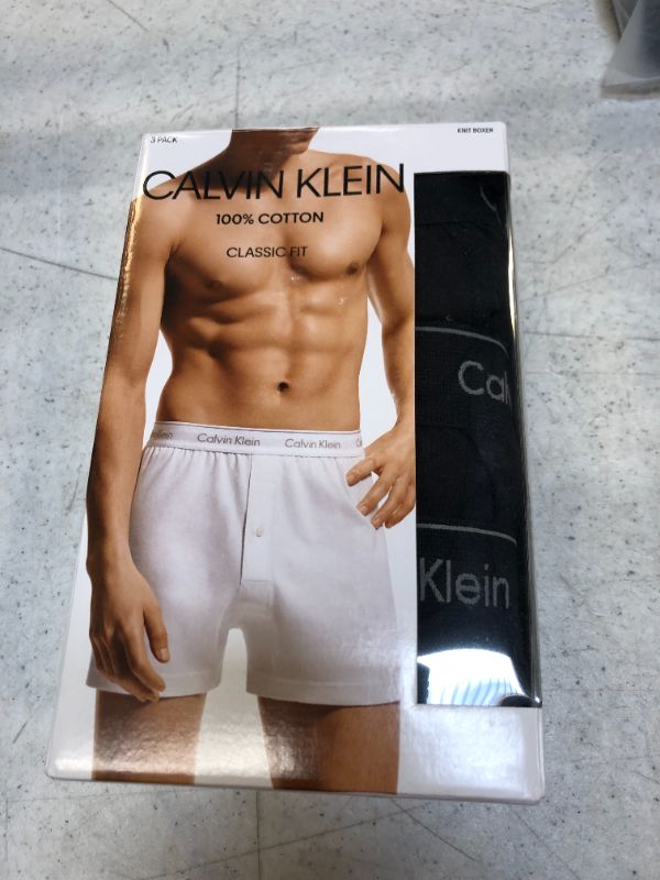 Photo 1 of Calvin Klein Men's Cotton Classics Multipack Knit Boxers 3 Black Large