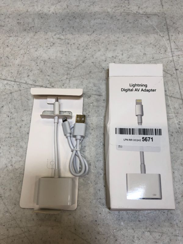 Photo 2 of Lightning to HDMI Adapter Digital AV, for iPad iPhone to HDMI Adapter 1080P with Lightning Charging Port Compatible for iPhone, iPad and iPod Models and TV Monitors Projectors