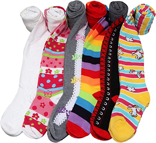 Photo 1 of  Girl's Winter Tights Fashion Kids Stretch Comfortable Assorted Colors Prints Designs 8-10