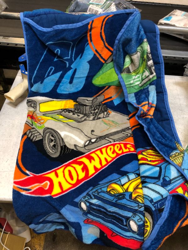 Photo 3 of Hot Wheels Race Car Toddler Nap Mat - Includes Pillow & Fleece Blanket – Great for Boys and Girls Napping at Daycare, Preschool, Or Kindergarten - Fits Sleeping Toddlers and Young Children