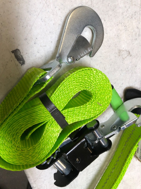 Photo 3 of 1 TIE DOWN ONLY *****************  VULCAN 8-Point Vehicle Tie Down Kit with Snap Hooks on Both Ends - 1 TIE DOWN ONLY ***************** - Reflective High-Viz Hi Viz