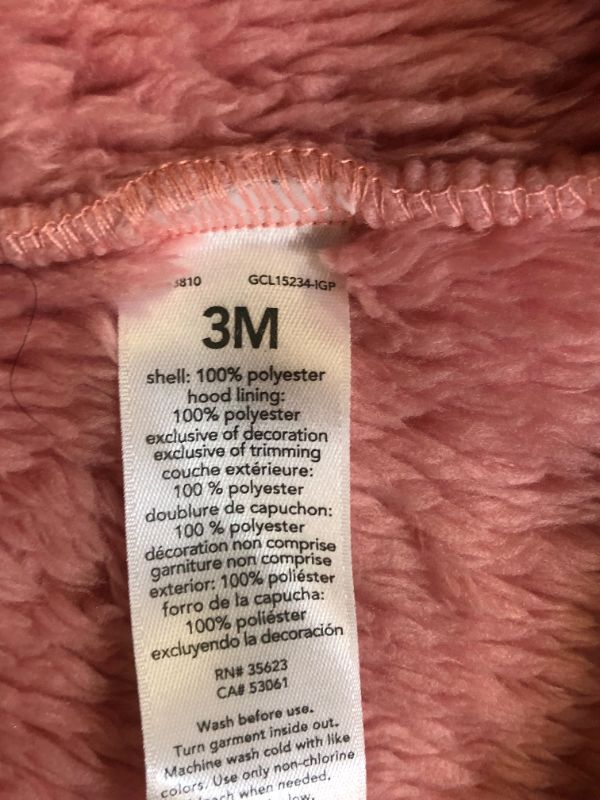 Photo 4 of 3M months toddler outfit onside hoodie color pink  
