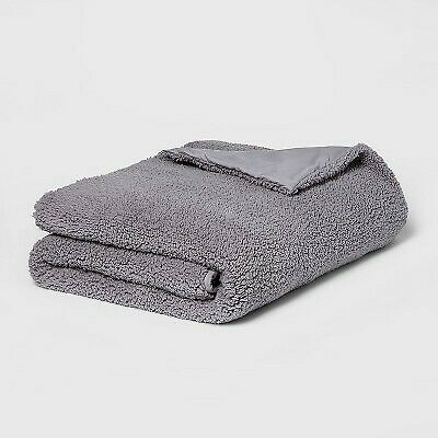 Photo 1 of 50" x 70" Sherpa Weighted Blanket with Removable Cover - Room Essentials™


