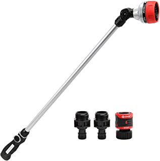 Photo 1 of Eden 94609 7-Pattern 33” Metal Garden Hose Watering Wand W/Quick Connector and Adapters Set, 33 inch, Thumb Control
(MISSING ADAPTERS)