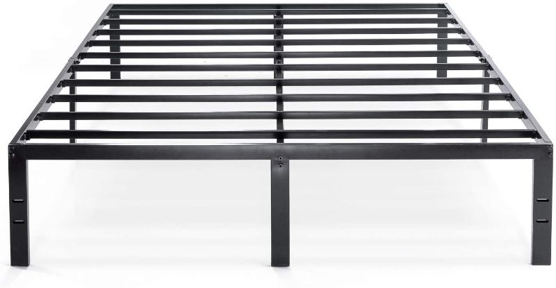Photo 1 of Best Price Mattress 14 Inch Metal Platform Beds w/Heavy Duty Steel Slat Mattress Foundation (No Box Spring Needed), Black FULL SIZE (DAMAGES TO PACKAGIN, SCRATCHES ON  ITEM FROM EXPOSURE)
