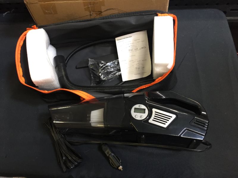 Photo 1 of Helloleiboo AKS9200SC 12V/120w/6000pa wireless vacuum for cordless handheld vacuum cleaners car hoover
