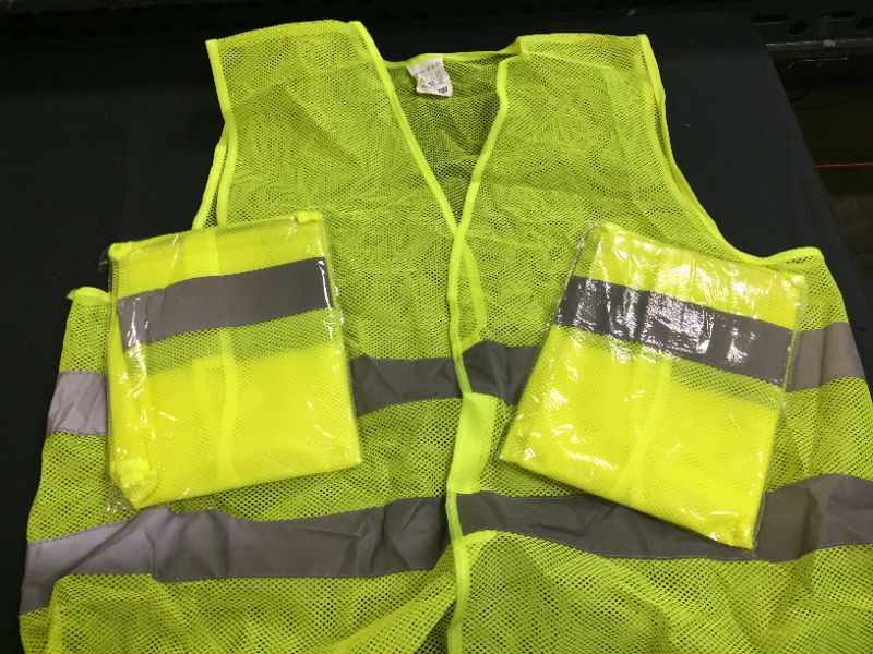 Photo 2 of 3 PC SAFETY VEST XL (1 USED 2 NEW)