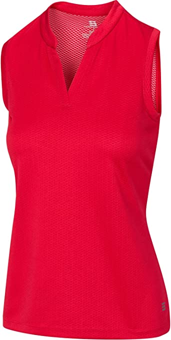 Photo 1 of Three Sixty Six Womens Quick Dry Polo Shirt - Sleeveless and Collarless Golf Shirts MEDIUM