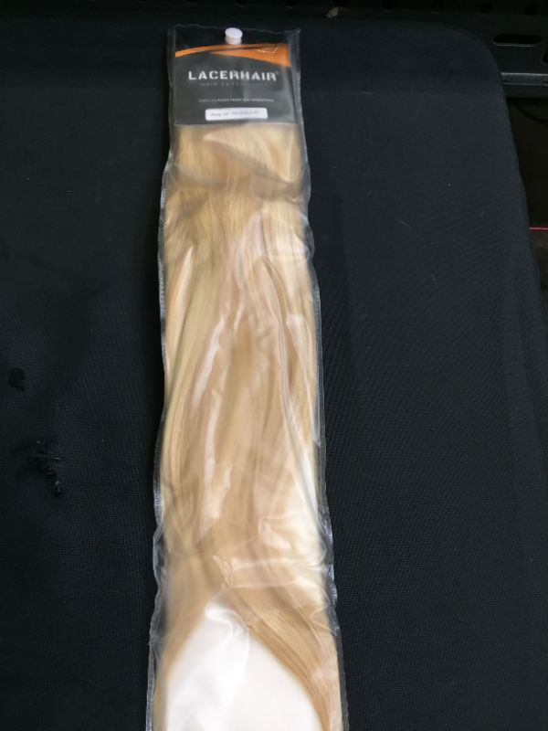 Photo 3 of Lacer Balayage Ponytail Extension Clip in Ponytail Hair Extensions Human Hair Wrap Around Ponytail Long Straight Highlight Ash Blonde Ponytail Hairpiece Pony Tails Hair Extensions for Women 16 Inch
