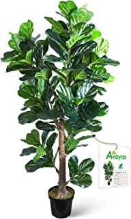 Photo 1 of Aveyas 6ft Artificial Fiddle Leaf Fig Tree in Plastic Nursery Pot, Ficus Lyrata Fake Tropical Plant for Office House Living Room Home Decor ( Indoor / Outdoor )
(PLANT DETACHED FROM POT, CHIPPING FROM BASE LOOSE IN BOX)