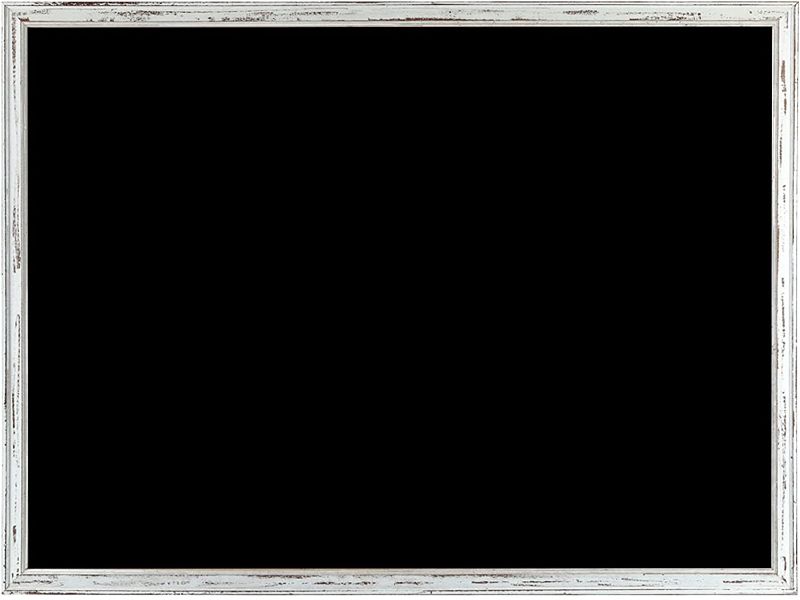 Photo 1 of DOLLAR BOSS Chalkboard, Blackboard 48x36 Inches Non-Magnetic Chalk Board for Menu, Wedding, Restaurant and Decoration with White Rustic Frame
