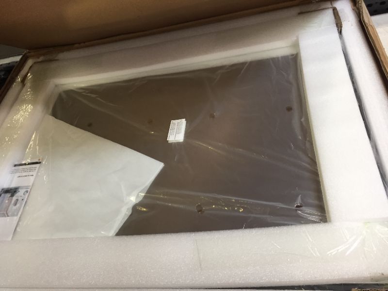 Photo 2 of Andy Star Bathroom Mirror, Clean Large Modern Black Wooden Frame Wall Mirror, 30x40x2 Inch (FACTORY SEALED BRAND NEW, OPEB FOR PICTURES)
