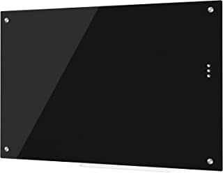 Photo 1 of DOLLAR BOSS Magnetic Glass Board with Pen Tray, 36×24 INCHES, Dry Erase Glass Black Board for Office Wall
