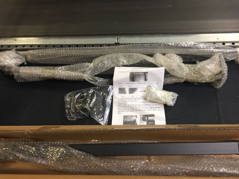 Photo 1 of BOOROH Outdoor Stair Railing 47" x 35", Fits 1 to 3 Steps, Handrails for Outdoor Steps with Installation Kit, Wrought Iron Handrail for Concrete Steps, Wood Steps, Porch Steps
