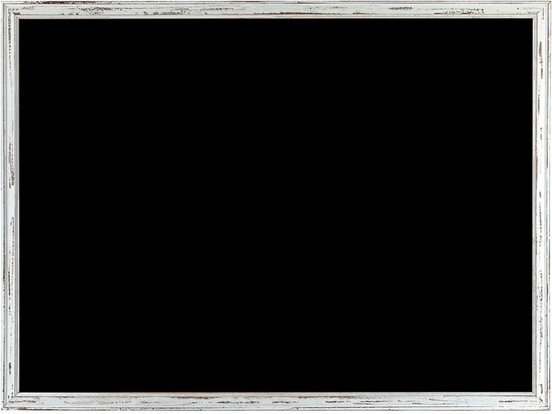 Photo 1 of Dollar Boss Chalkboard, Blackboard 24x36 Inches Non-Magnetic Chalk Board for Menu, Wedding, Restaurant and Decoration with White Rustic Frame
