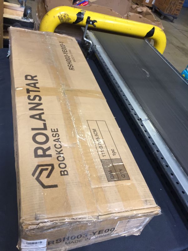 Photo 1 of Rolanstar Bookshelf 3-Tier, Open Etagere Bookcase, 39.8’’H x 41.3”L Freestanding Bookshelves for Storage and Display, Wood Rustic Book Shelves for Living Room Bedroom Home Office