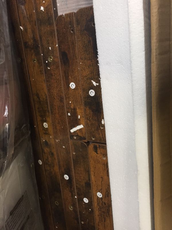 Photo 1 of Rolanstar Bookshelf 3-Tier, Open Etagere Bookcase, 39.8’’H x 41.3”L Freestanding Bookshelves for Storage and Display, Wood Rustic Book Shelves for Living Room Bedroom Home Office