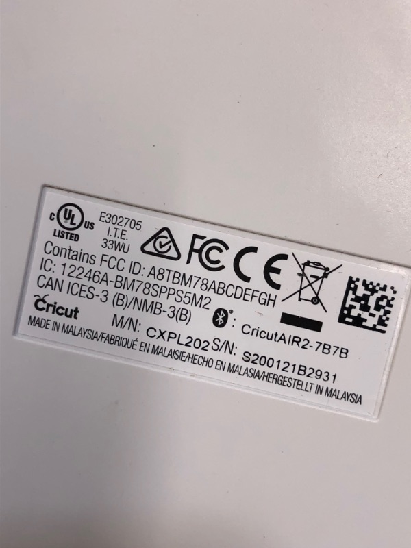 Photo 9 of Cricut Explore Air 2 - A DIY Cutting Machine for all Crafts, Create Customized Cards, Home Decor & More, Bluetooth Connectivity, Compatible with iOS, Android, Windows & Mac, Mint 
[unable to test for proper function / has marks and scuffs from previous us