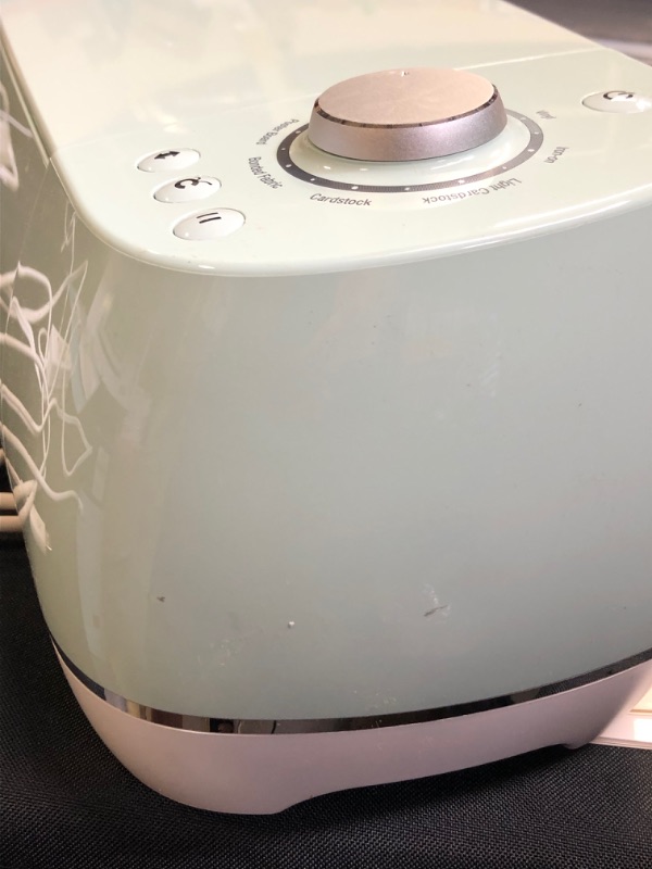 Photo 1 of Cricut Explore Air 2 - A DIY Cutting Machine for all Crafts, Create Customized Cards, Home Decor & More, Bluetooth Connectivity, Compatible with iOS, Android, Windows & Mac, Mint 
[unable to test for proper function / has marks and scuffs from previous us