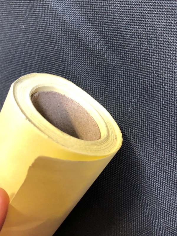 Photo 4 of 2 PCS ROLLS / YELLOW PAPPER [ HAS A MINOR RIP FROM EXPOSURE AND GREY BACKGROUND 
