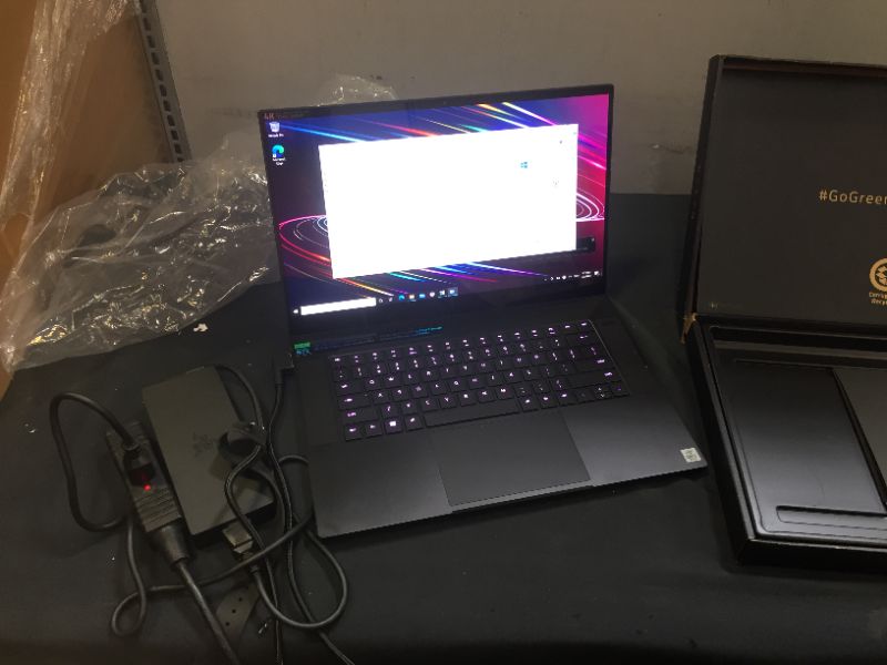 Photo 2 of Razer Blade 15 15.6in OLED Touch UHD 4K 60Hz GeForce RTX 2080 Max-Q (Renewed)
NO PASSWORD - PREVIOUSLY USED - FACTORY RESET