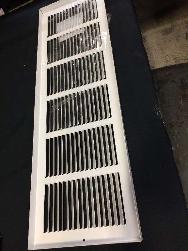 Photo 3 of 30"w X 8"h Steel Return Air Grilles - Sidewall and Ceiling - HVAC Duct Cover - White