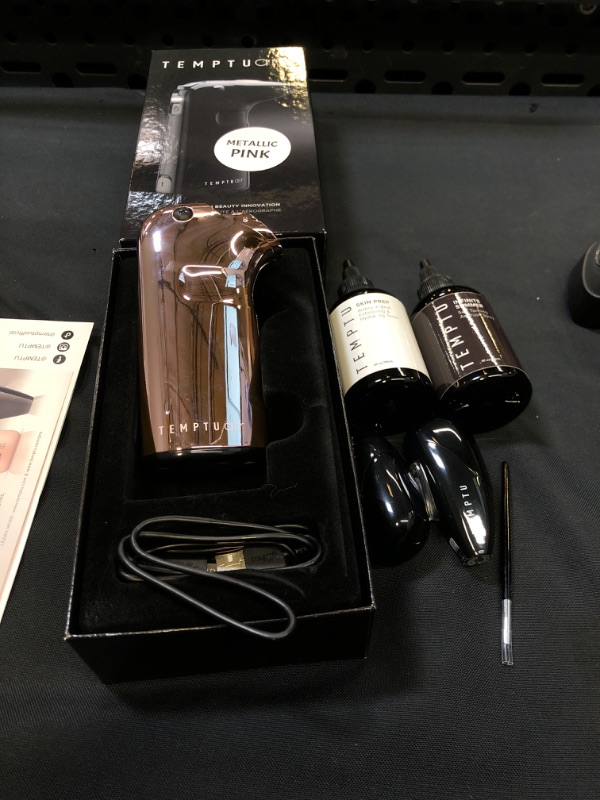 Photo 2 of (TEMPTU BUNDLE) Air: Cordless Airbrush Makeup Tool for Instant Blending and a Natural Luminous Look, Temptu Skin Prep, Temptu Skin Tanning Air Brush Spray, And 2 Pro Pods 