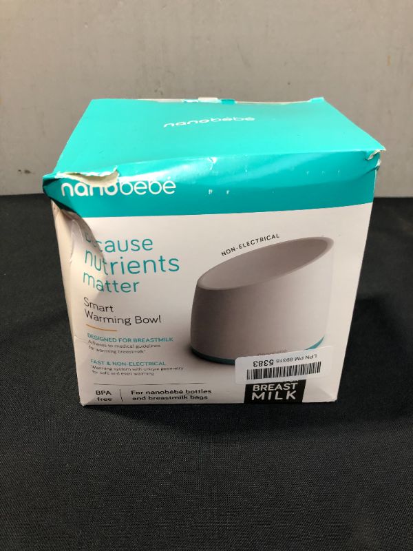 Photo 4 of Nanobebe Smart Warming Bowl in Teal MAJOR DAMAGE TO BOX NO DAMAGE TO ITEM