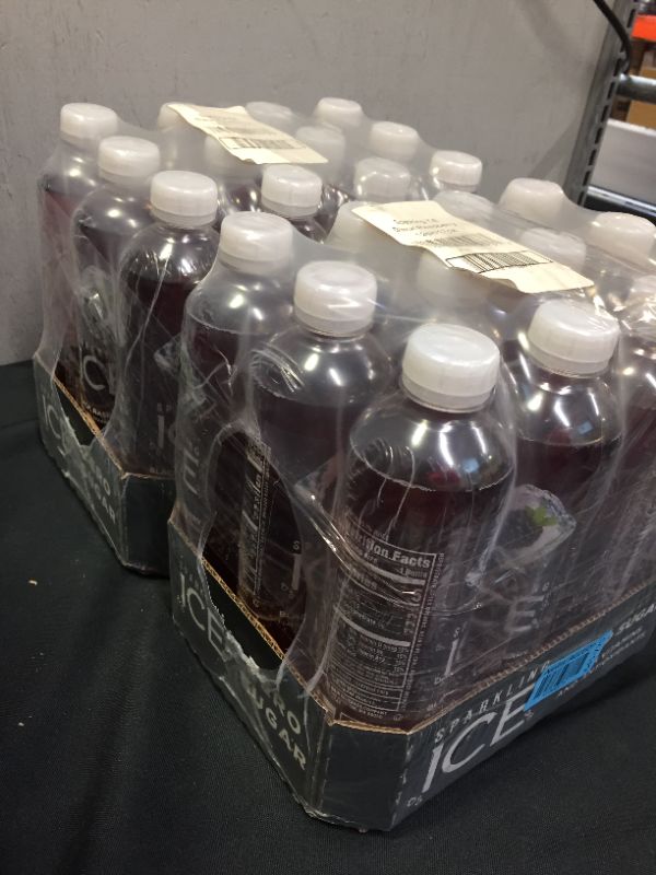 Photo 1 of MARCH 16 2022
Sparkling ICE, Black Raspberry Sparkling Water, Zero Sugar Flavored Water, with Vitamins and Antioxidants, Low Calorie Beverage, 17 fl oz Bottles (Pack of 12)