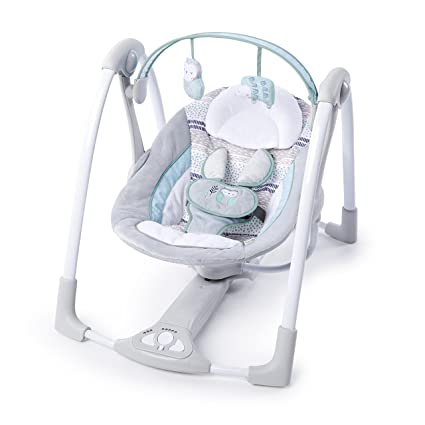 Photo 1 of Ingenuity Compact Lightweight Portable Baby Swing with Music, Nature Sounds and Battery-Saving Technology - Abernathy, 0-9 Months
packaged never opened!