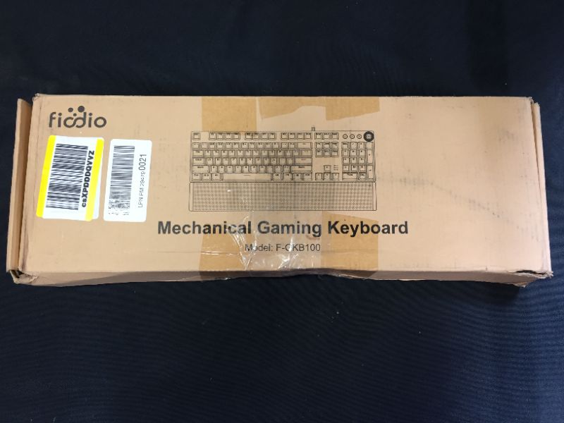 Photo 2 of FIODIO MECHANICAL GAQMING KEYBOARD
BOX IS DAMAGED DUE TO EXPOSURE