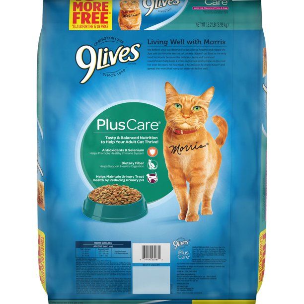 Photo 1 of 9Lives Plus Care Dry Cat Food Bonus Bag, 13.2-Pound--exsp --04-174-2022
