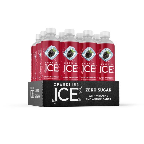 Photo 1 of 2 units --Sparkling Ice® Naturally Flavored Sparkling Water, Black Raspberry 17 Fl Oz, (Pack of 12)--EXP 03-16-2022
