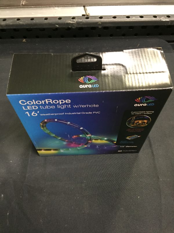 Photo 2 of Color Rope LED Tube Light W/Remote 16'
 (FACTORY SEALED)