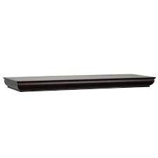 Photo 1 of  Home Decorators Collection 8 in. D x 24 in. L x 1-3/4 in. H Espresso Floating Shelves (PAINT CHIPPING ON ITEM)