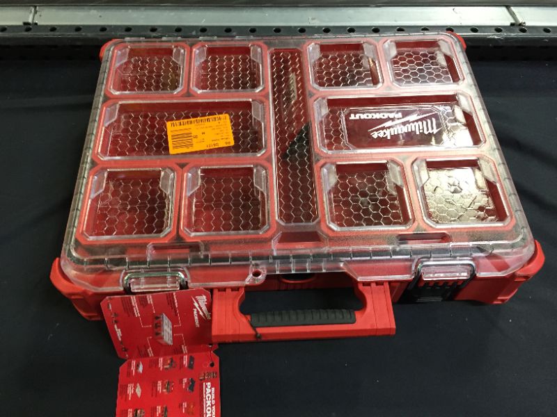 Photo 2 of 48-22-8430 Packout, 10 Compartment, Small Parts Organizer
(MINOR SCRATCHES ON ITEM)